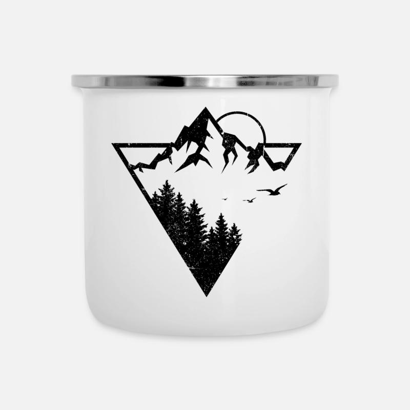 Nature Geometry - Camper Mug - white
