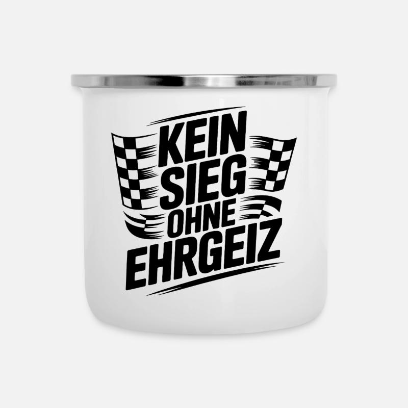 No victory without ambition - Camper Mug - white