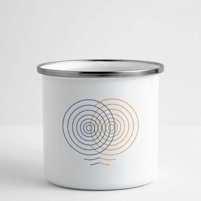Concentric Interference – Physics Design Camper Mug