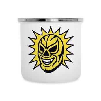 Masque Mexicain / Lucha Libre - Tasse émaillée - blanc - Devant