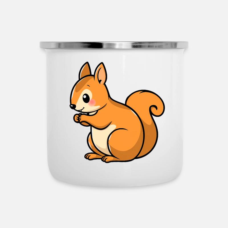Squirrel - Camper Mug - white