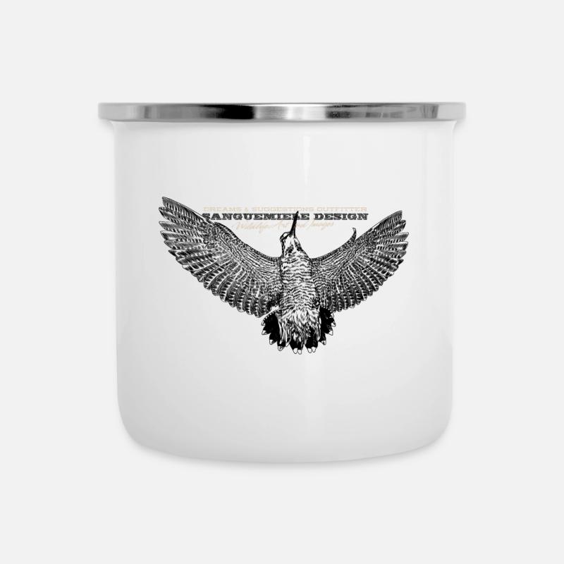 Woodcock open wings - Camper Mug - white