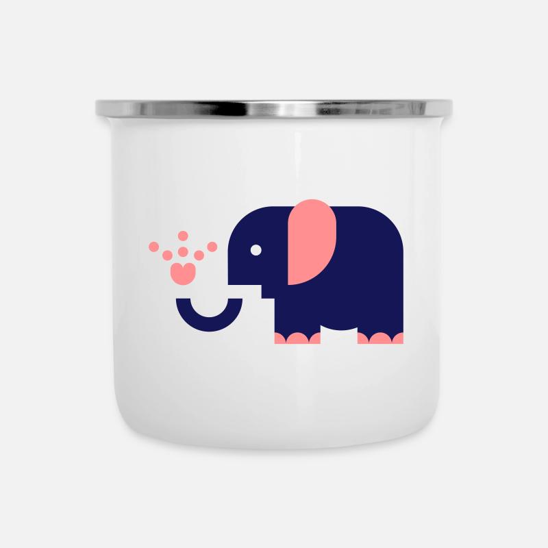 Elefantastic - Tasse émaillée - blanc