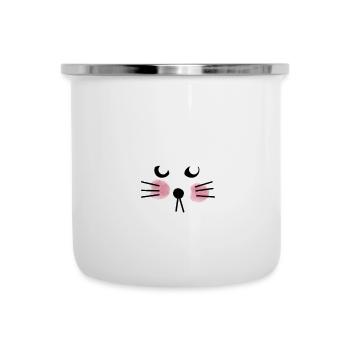 Joyeux Noël. Joyeux catmas. Joyeux Noël. - Tasse émaillée - blanc - Devant