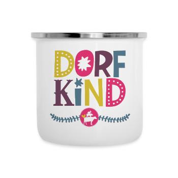 Dorfkind - Emaille-Tasse - Weiß - Vorne