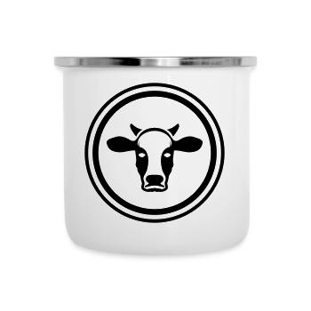 Cow Head Symbol - Camper Mug - white - Front