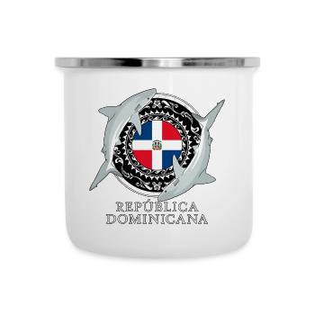 Requin de récif des Caraïbes République dominicaine - Tasse émaillée - blanc - Devant