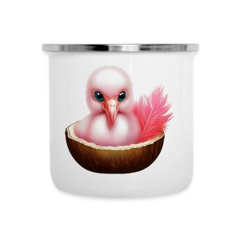 Coconut Flamingo - Camper Mug - white - Front