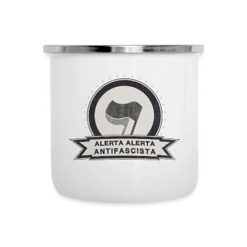 ANTIFA - Emaille-Tasse - Weiß - Vorne