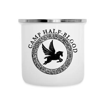 Lager Halbblut - Emaille-Tasse - Weiß - Vorne