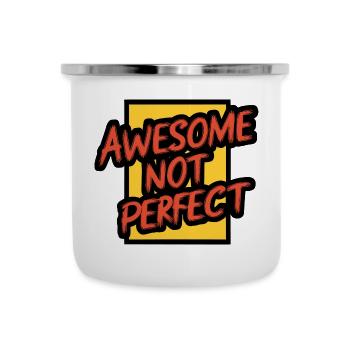 Be great but not perfect Motivation - Camper Mug - white - Front