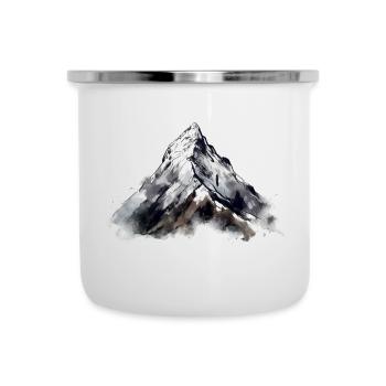 Montagnes - Tasse émaillée - blanc - Devant