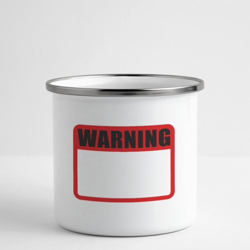 Warning Shield Warning Warning Shield Vector Camper Mug