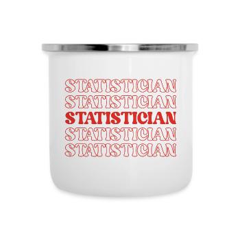 Statistician Stat Expert Data Analyst Numbers - Camper Mug - white - Front