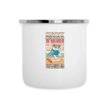 Kitty Biscuits Cat Cat Biscuits Baker Baker - Camper Mug - white - Front