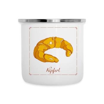 Breakfast croissants crisp and smart and sweet - Camper Mug - white - Front
