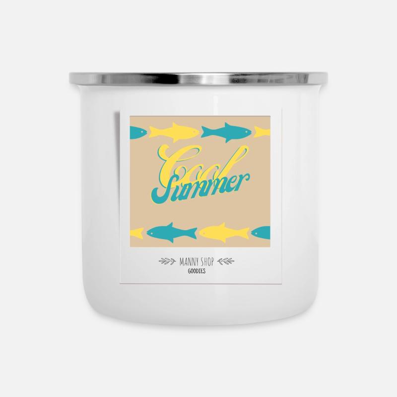 Cool summer - Tasse émaillée - blanc