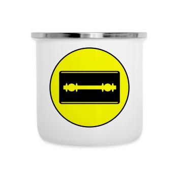 Razor Blade Icon Circle - Camper Mug - white - Front
