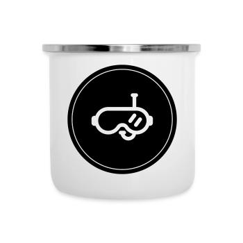 Diving goggles circle - Camper Mug - white - Front
