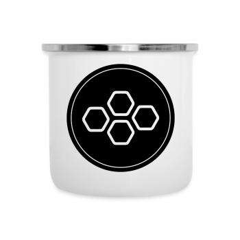 Beekeeper symbol - Camper Mug - white - Front
