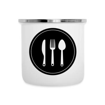 Fork cutlery - Camper Mug - white - Front