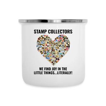Stamp Collecting Collector Philatelist - Camper Mug - white - Front