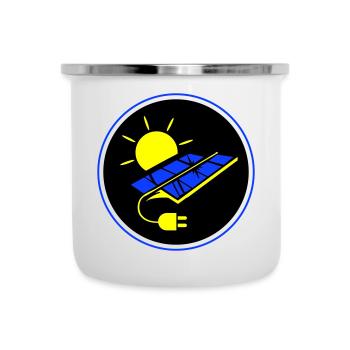 Photovoltaic system symbol solar energy - Camper Mug - white - Front
