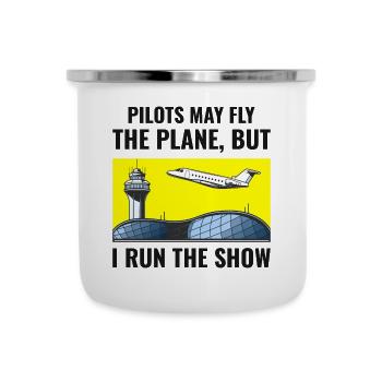 Contrôleur de la circulation aérienne ATC Aviation Humour Avion - Tasse émaillée - blanc - Devant