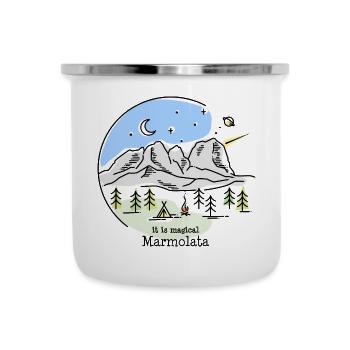 Marmolada Marmolada via ferrata randonnée Dolomites - Tasse émaillée - blanc - Devant