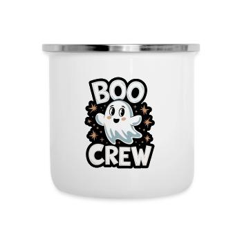 Süßes Gespenst – Boo Crew - Emaille-Tasse - Weiß - Vorne