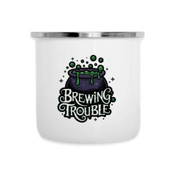 Hexenkessel – Brewing Trouble - Camper Mug - white - Front