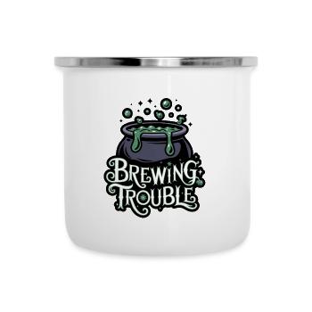 Hexenkessel – Brewing Trouble - Camper Mug - white - Front