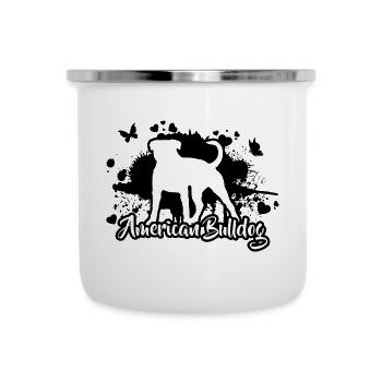 AMERICAN BULLDOG chiens Maman Chien Wilsigns - Tasse émaillée - blanc - Devant