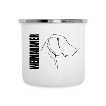 WEIMARANER Profil Chiens Chiens Chiens de chasse Wilsigns - Tasse émaillée - blanc - Devant