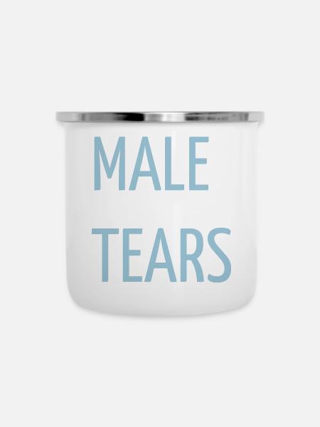 MALE TEARS - Emaille-Tasse - Weiß