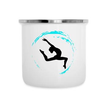 Gymnastique rythmique - Tasse émaillée - blanc - Devant