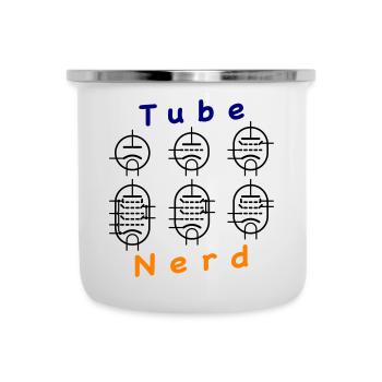 Vacuum Tube Nerd - Camper Mug - white - Front