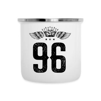96 Couronne numérique - Tasse émaillée - blanc - Devant