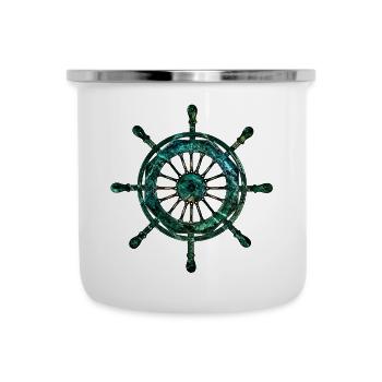 Screw steering wheel - Camper Mug - white - Front