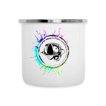 Firefighter Helmet Icon - Camper Mug - white - Front