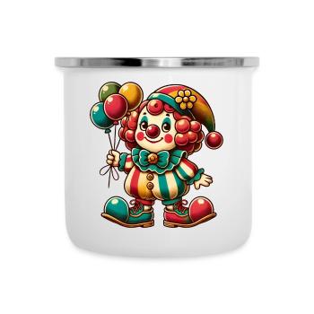 Couleurs gaies : Votre clown coloré pour la bonne humeur - Tasse émaillée - blanc - Devant