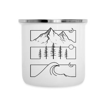 Ohne TitelDesign - Emaille-Tasse - Weiß - Vorne