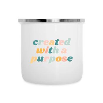 Créé avec un but - Christian - Tasse émaillée - blanc - Devant