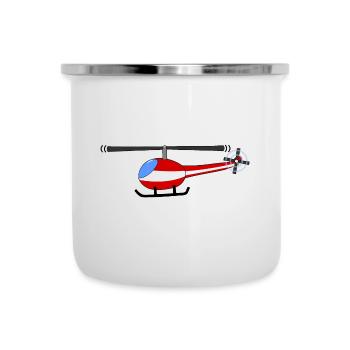 Hélicoptère Autriche Flag Enfants - Tasse émaillée - blanc - Devant
