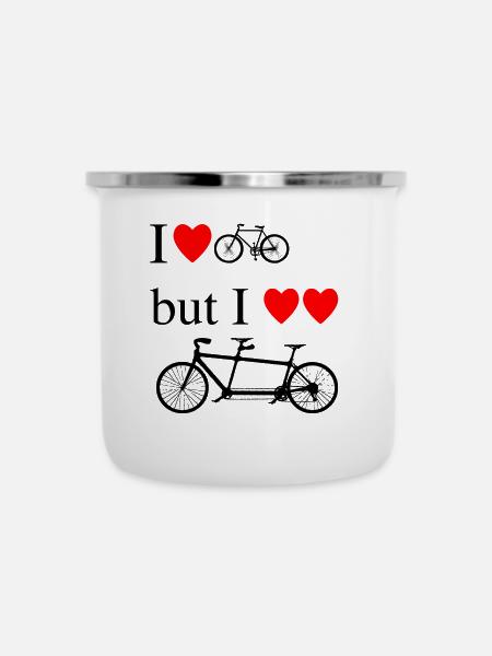 I love tandem - Camper Mug - white