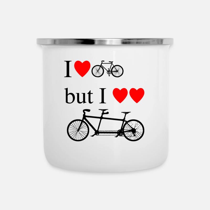 I love tandem - Camper Mug - white
