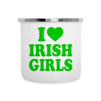 I love irish girls - Camper Mug - white - Front