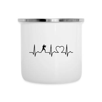 Heart Curve, ECG, Boxing, Martial Arts, Boxing Training - Camper Mug - white - Front