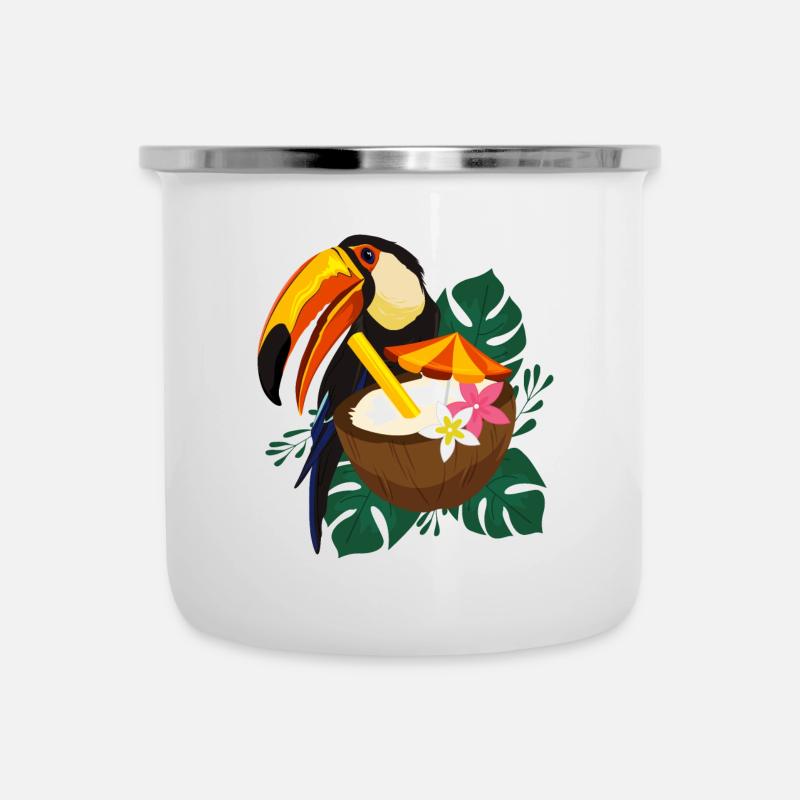 Toucan Summer - poster - Camper Mug - white