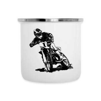 Moto Cross - Motocross - Supercross - Camper Mug - white - Front